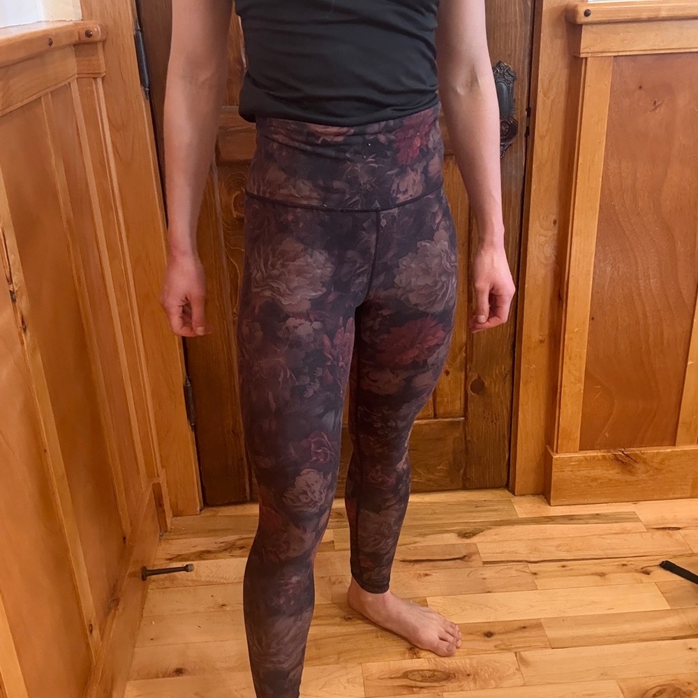 Athleta Floral Patterned Leggings - Size Small